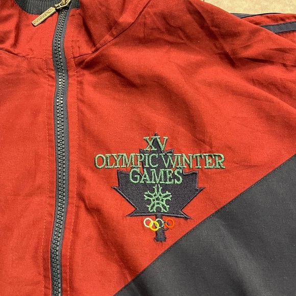 Vintage Red and Navy Jacket - Picture 3 of 4